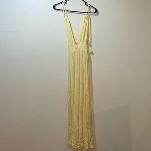 Elegant Yellow Maxi Dress